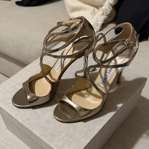 Jimmy Choo Shoes - Jimmy Choo Gold LANG 39 (size 8)